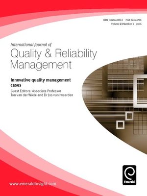 cover image of International Journal of Quality & Reliability Management, Volume 23, Issue 1